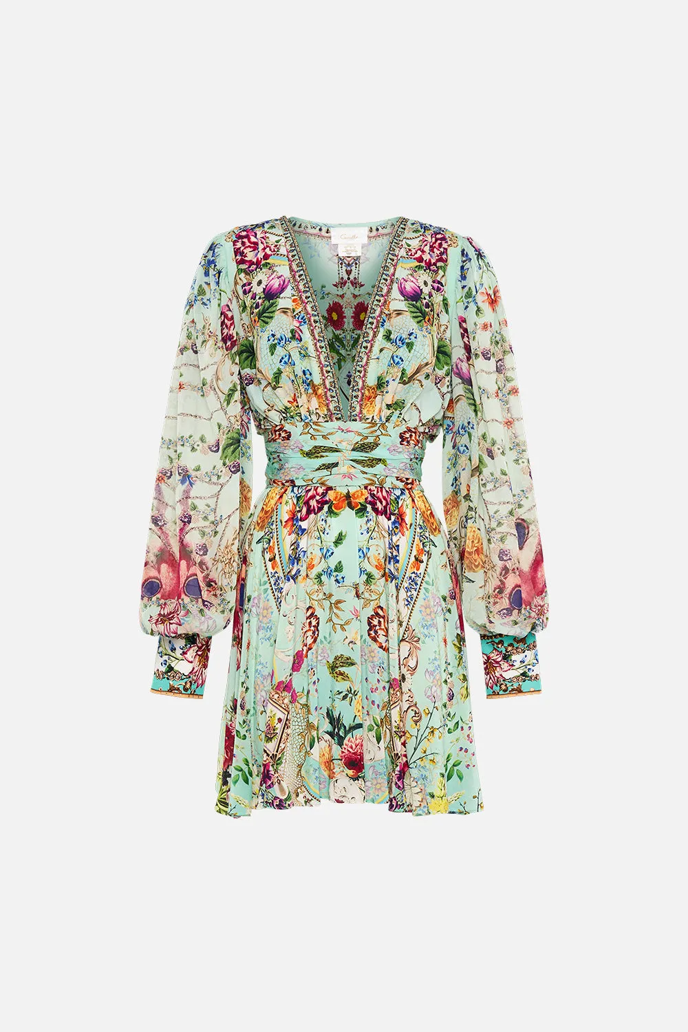 SHORT DRESS WITH BLOUSON SLEEVE HONEY HONEY sold by Camilla product image thumbnail 3