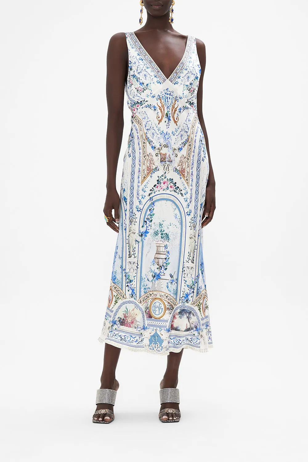 V-NECK SLIP DRESS SEASON OF THE SIREN sold by Camilla