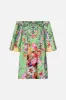 OFF SHOULDER PUFF DRESS PORCELAIN DREAM sold by Camilla