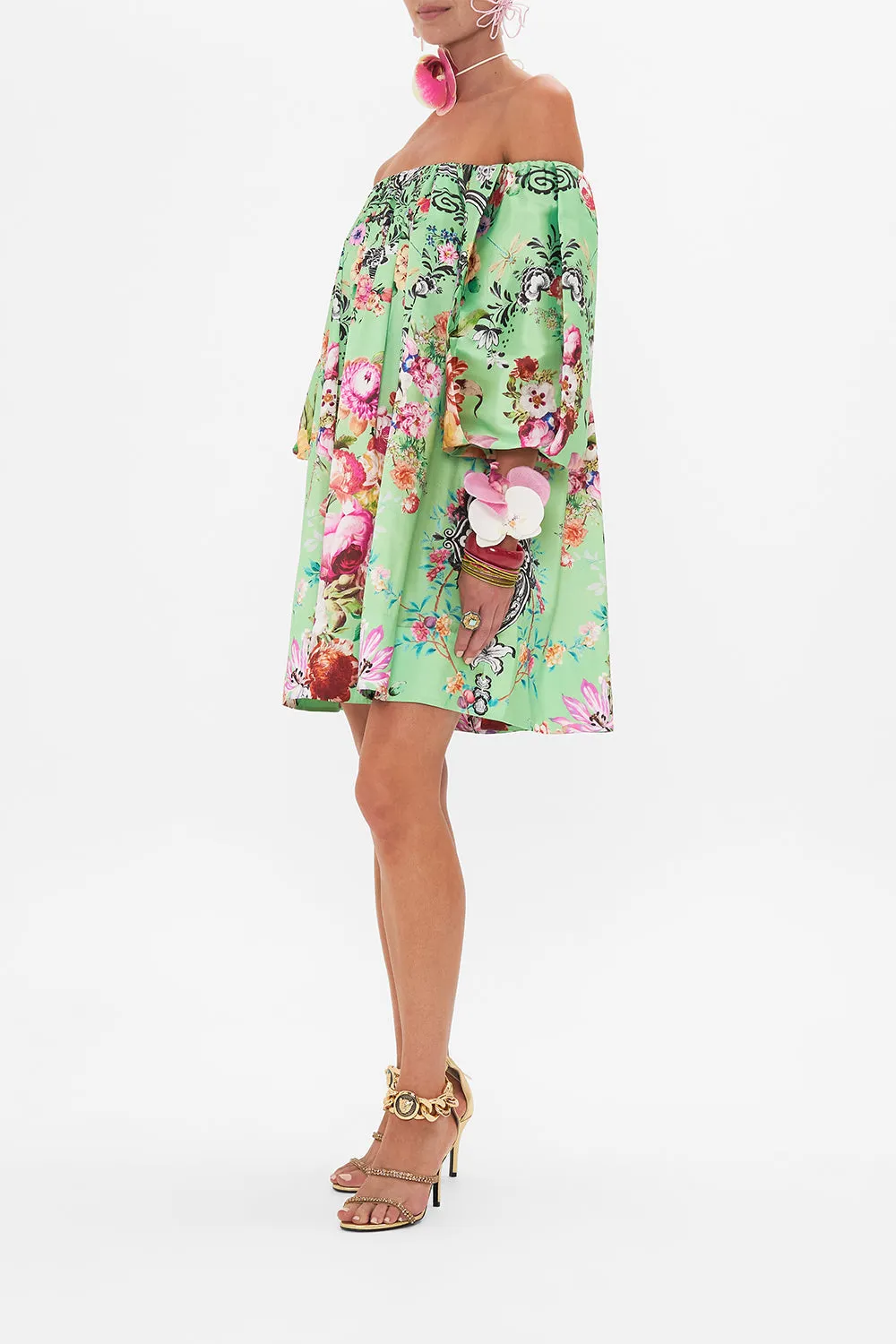 OFF SHOULDER PUFF DRESS PORCELAIN DREAM sold by Camilla product image thumbnail 4