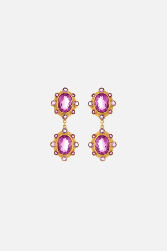 CALYPSO AMETHYST EARRINGS MULTI sold by Camilla