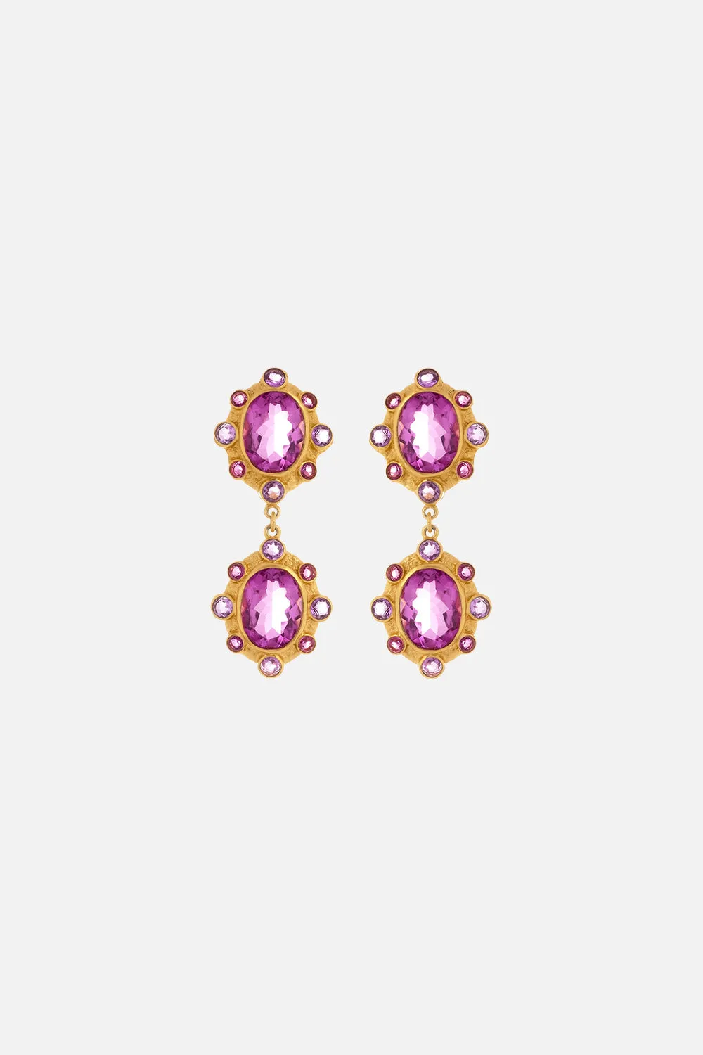 CALYPSO AMETHYST EARRINGS MULTI sold by Camilla