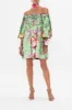 OFF SHOULDER PUFF DRESS PORCELAIN DREAM sold by Camilla