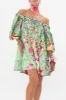 OFF SHOULDER PUFF DRESS PORCELAIN DREAM sold by Camilla