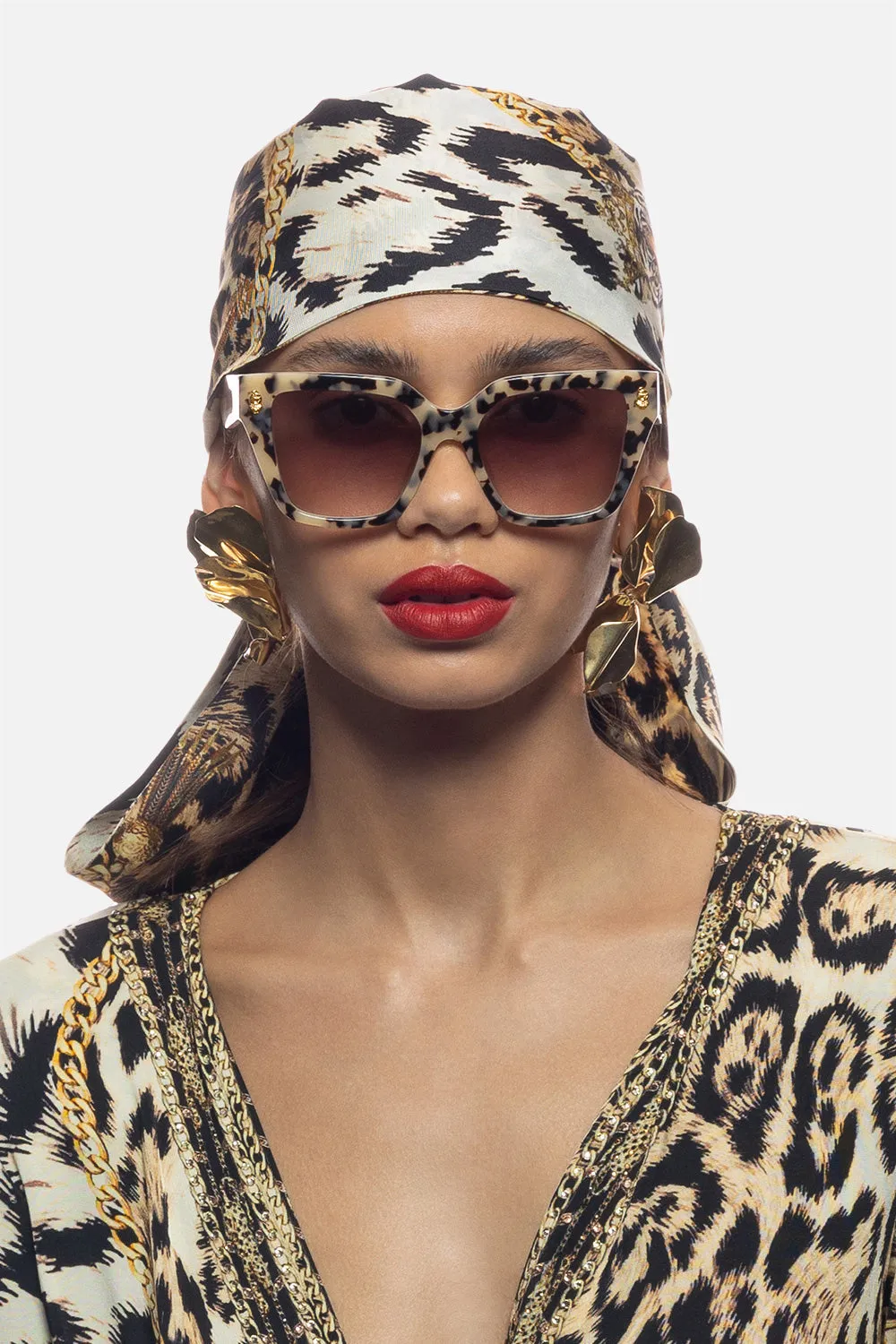 BOTTOMLESS BRUNCH SUNGLASSES NATURAL TORT / BALLET sold by Camilla product image thumbnail 4