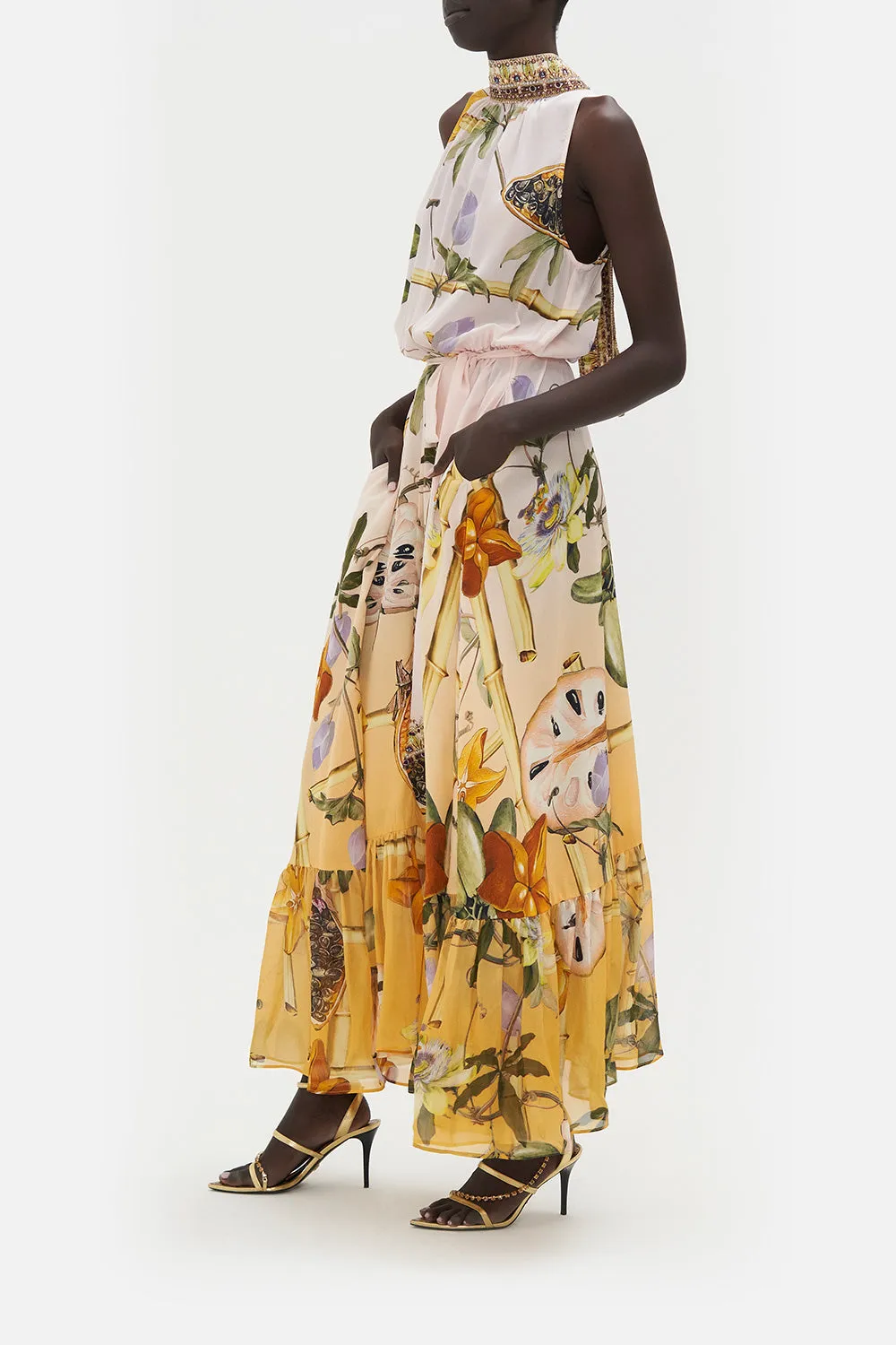 NECKTIE DRESS WITH ELASTICATED WAIST ORIGINAL SIN sold by Camilla product image thumbnail 4