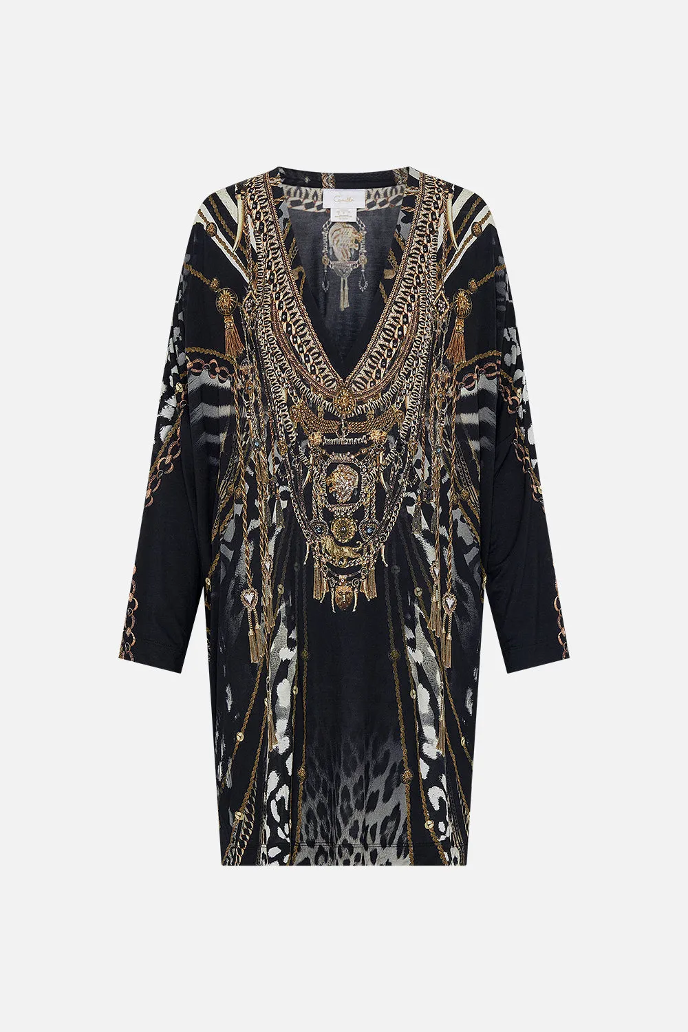 SIDE SPLIT TEE - ALL OVER PRINT UNTAMED ROYALTY sold by Camilla product image thumbnail 3