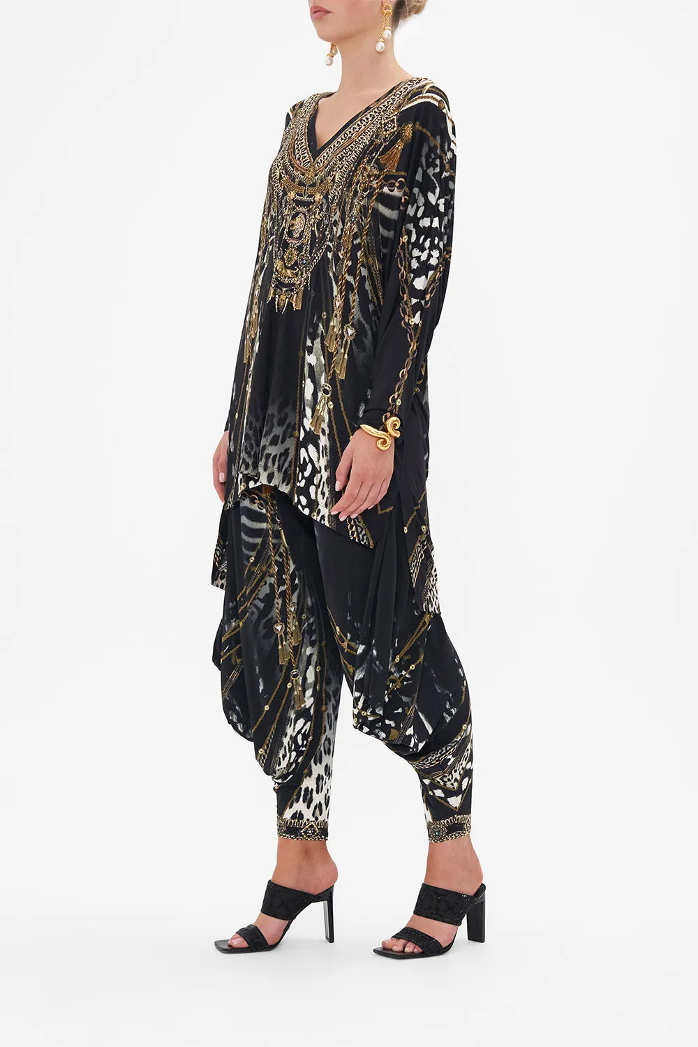 SIDE SPLIT TEE - ALL OVER PRINT UNTAMED ROYALTY sold by Camilla product image thumbnail 4