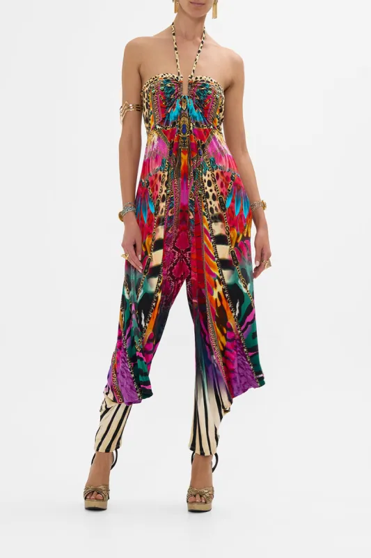 JERSEY DRAPED PANT JUMPSUIT WITH HARDWARE SAHARA SUPERNATURAL sold by Camilla