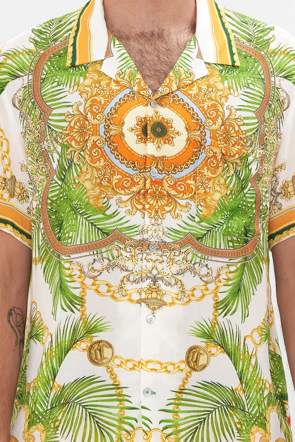 SHORT SLEEVE CAMP COLLARED SHIRT MY SWEET DEVOTION sold by Camilla product image thumbnail 5