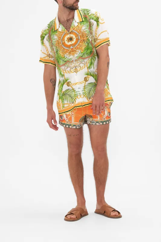 SHORT SLEEVE CAMP COLLARED SHIRT MY SWEET DEVOTION sold by Camilla