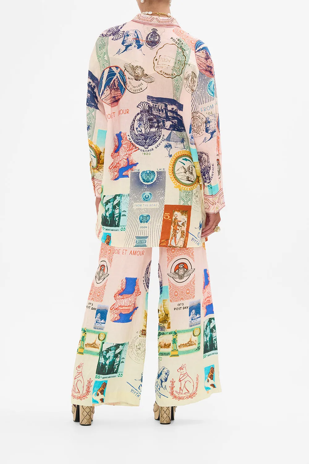 LONG LINE SHIRT WITH YOKE AND BUTTON DETAIL HAUTE PASSPORT sold by Camilla product image thumbnail 2