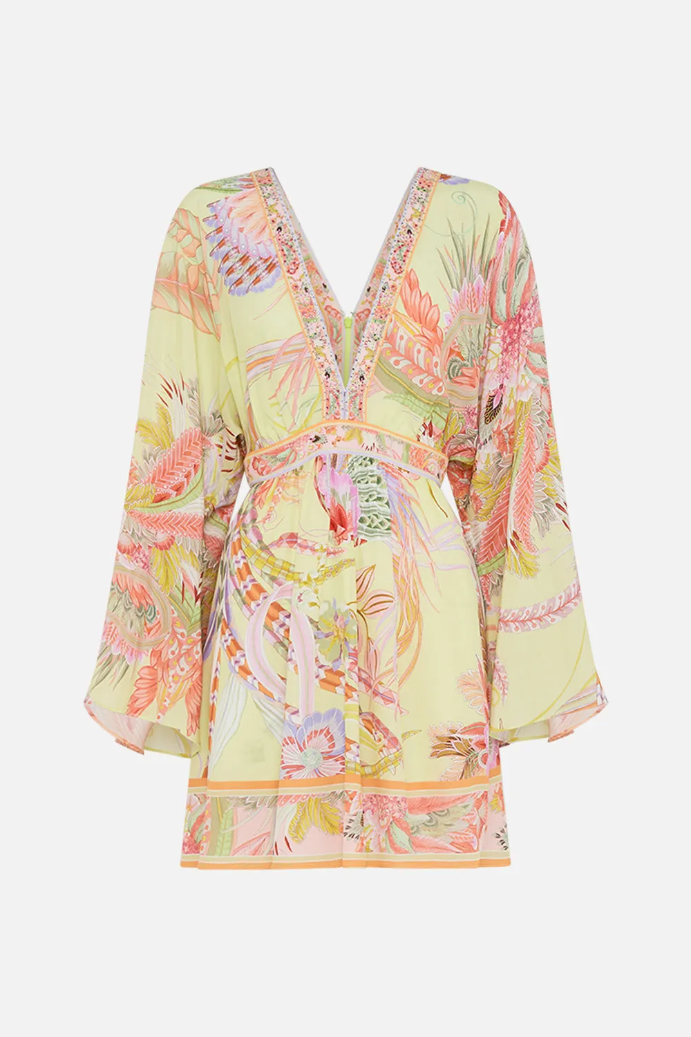 GATHERED KIMONO MINI DRESS COSMIC TUSCAN sold by Camilla product image thumbnail 3