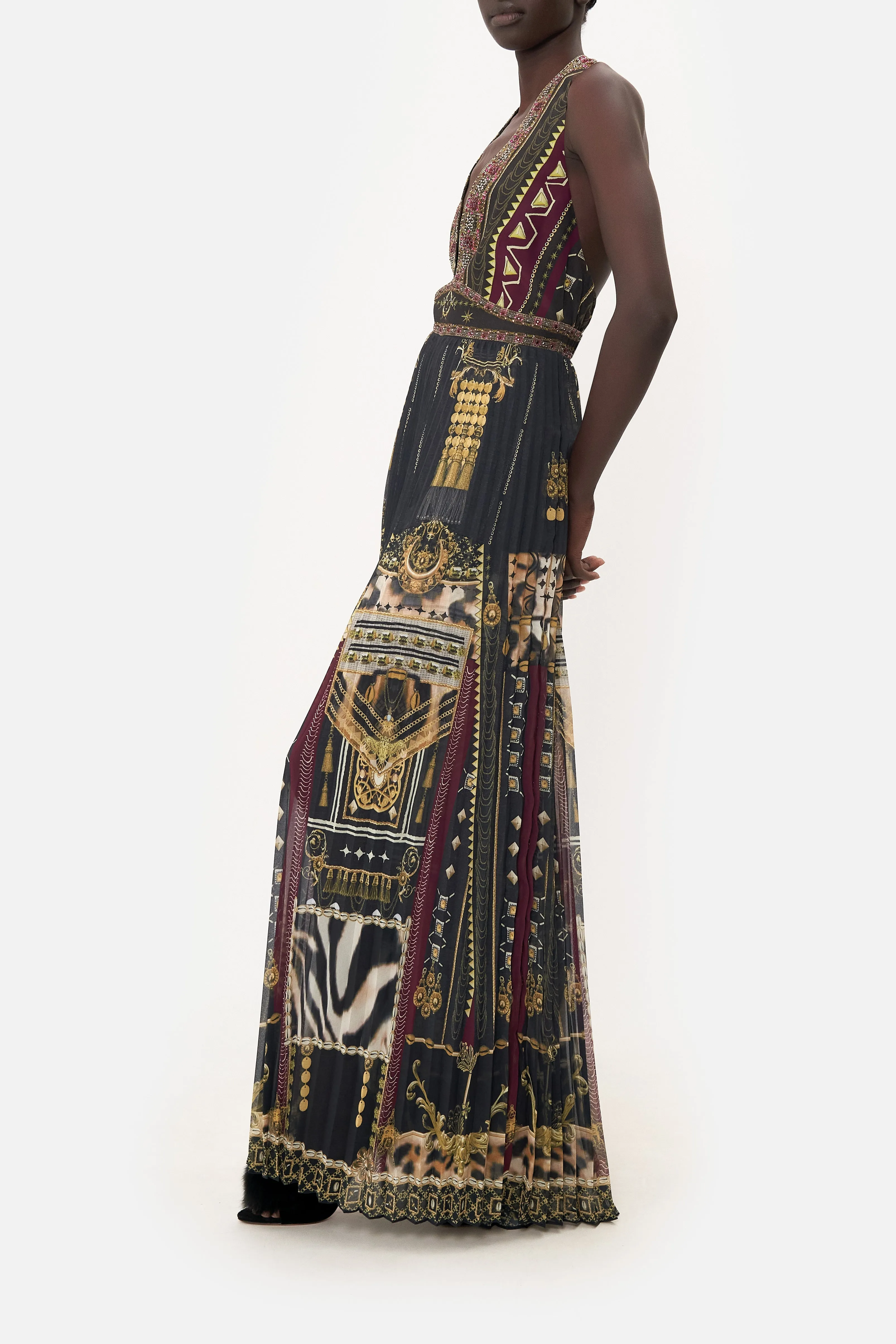 TIE NECK HALTER JUMPSUIT DESERT DREAMS sold by Camilla product image thumbnail 4