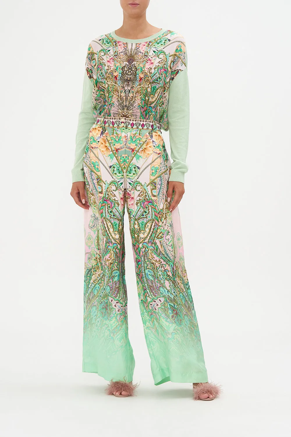 WIDE LEG WAISTED PANT LOST CITY sold by Camilla