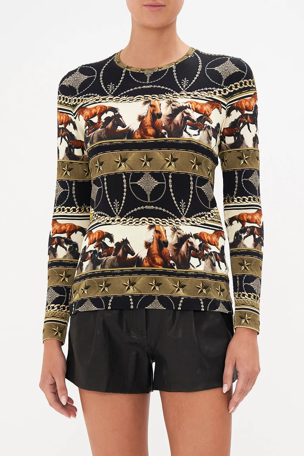 LONG SLEEVE CREW TOP BOSS OF THE BRUMBIES sold by Camilla product image thumbnail 5