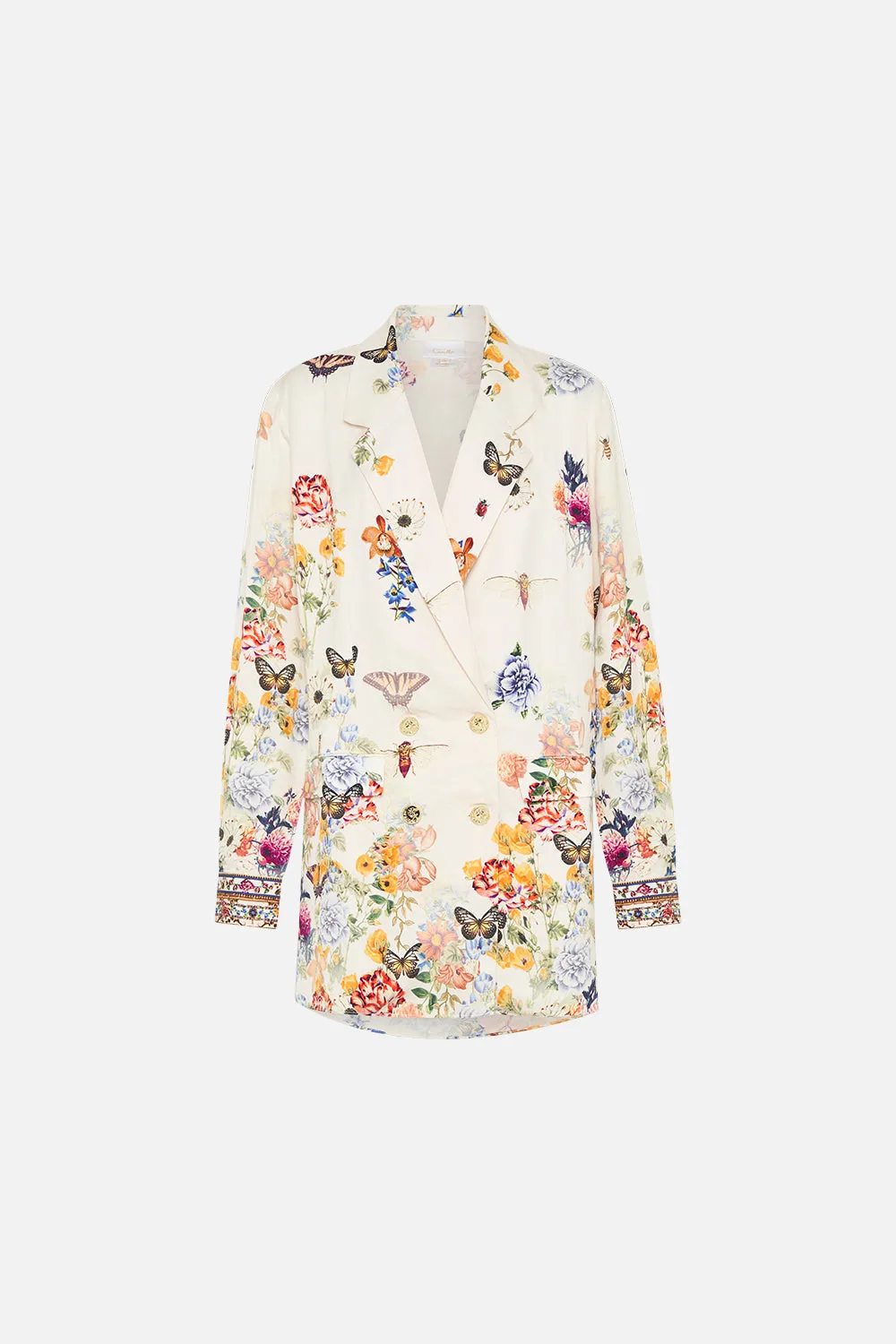 DOUBLE BREASTED SOFT JACKET QUEENS BEE HIVE sold by Camilla product image thumbnail 3