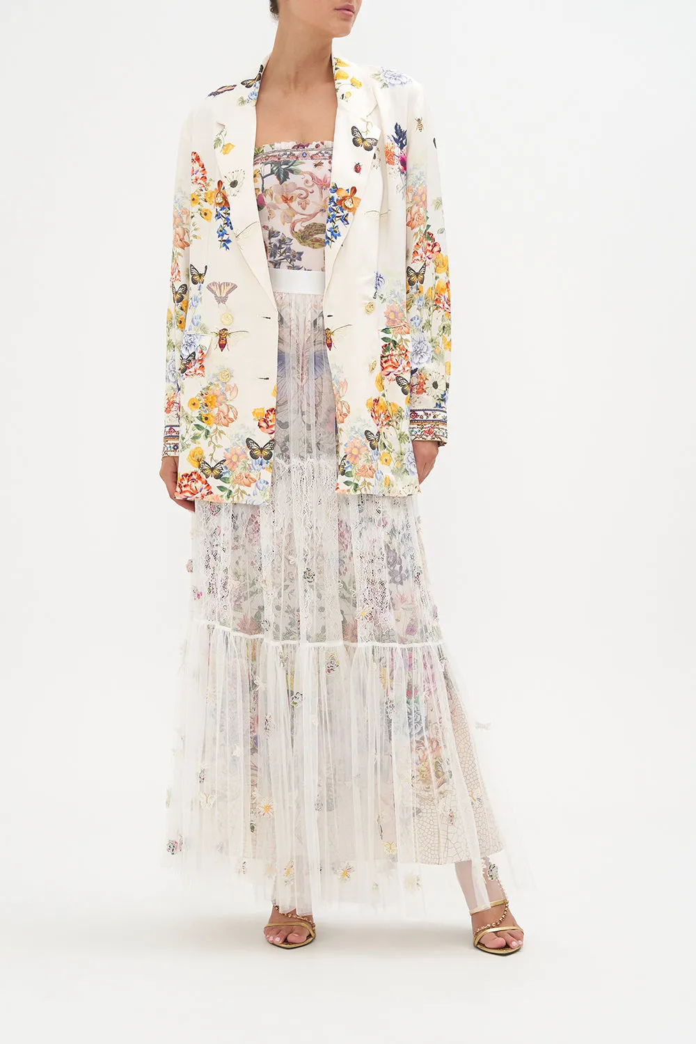 DOUBLE BREASTED SOFT JACKET QUEENS BEE HIVE sold by Camilla