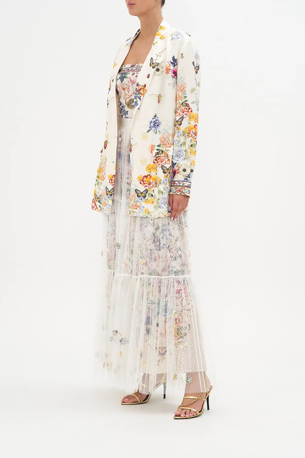 DOUBLE BREASTED SOFT JACKET QUEENS BEE HIVE sold by Camilla product image thumbnail 4