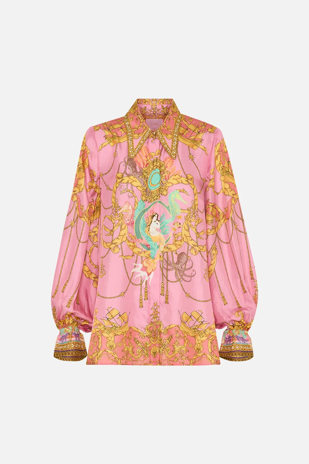 CURVED COLLAR BLOUSE MERMAID MOTEL sold by Camilla product image thumbnail 3