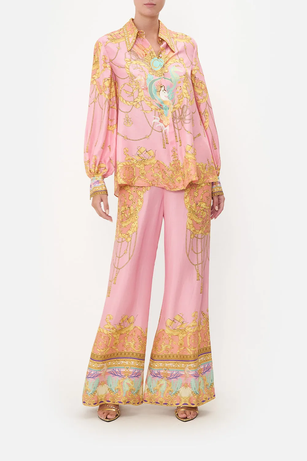 CURVED COLLAR BLOUSE MERMAID MOTEL sold by Camilla