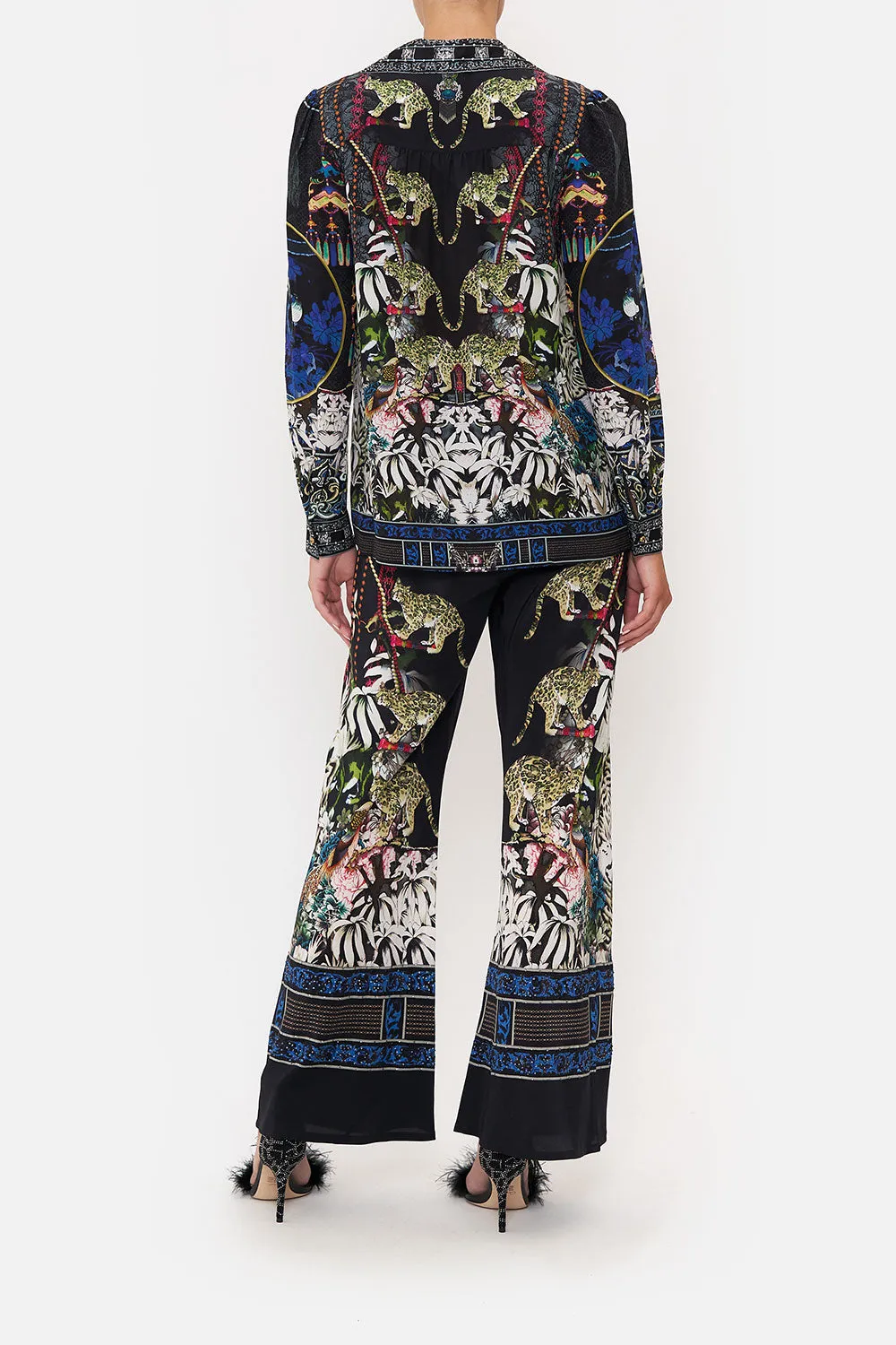 COLLAR SHIRT WITH 1/2 BUTTON FRONT HOLLYWOOD HEIST sold by Camilla product image thumbnail 2