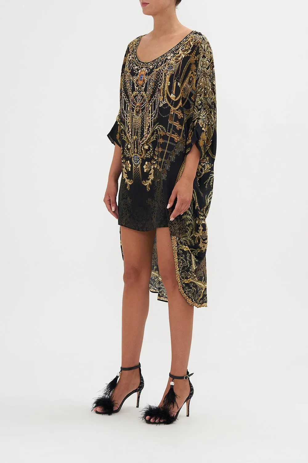 SCOOP BACK HEM DRESS THE NIGHT IS NOIR sold by Camilla product image thumbnail 4