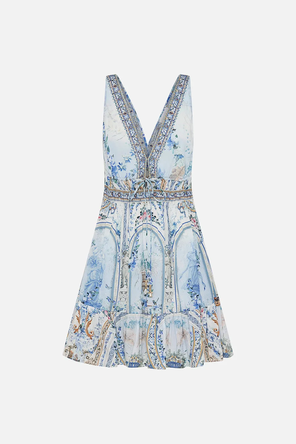 SHIRRED WAIST DETAIL MINI DRESS SEASON OF THE SIREN sold by Camilla product image thumbnail 3