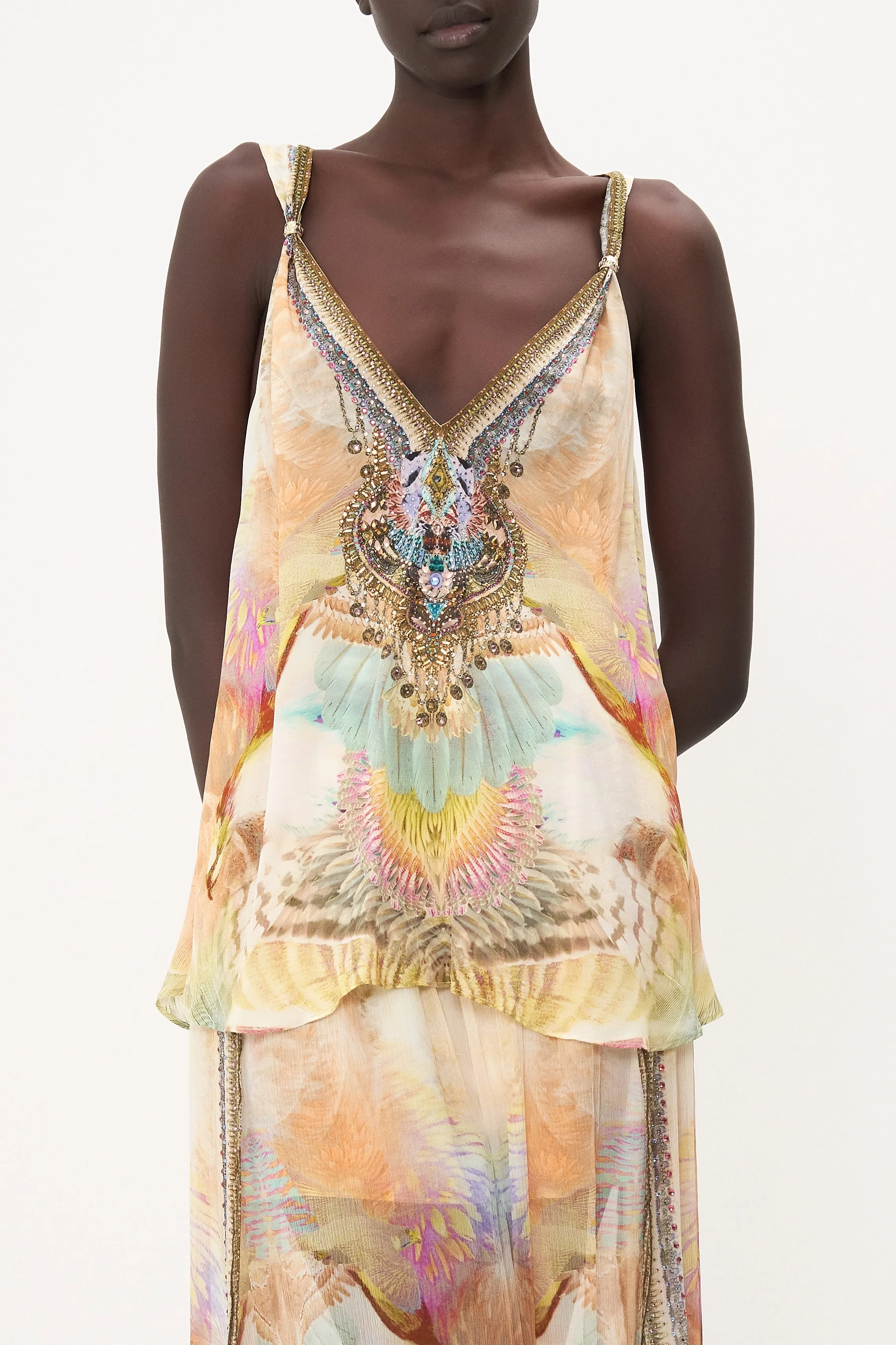 TANK TOP WITH STRAP BEAD DETAIL TAKE FLIGHT sold by Camilla product image thumbnail 4