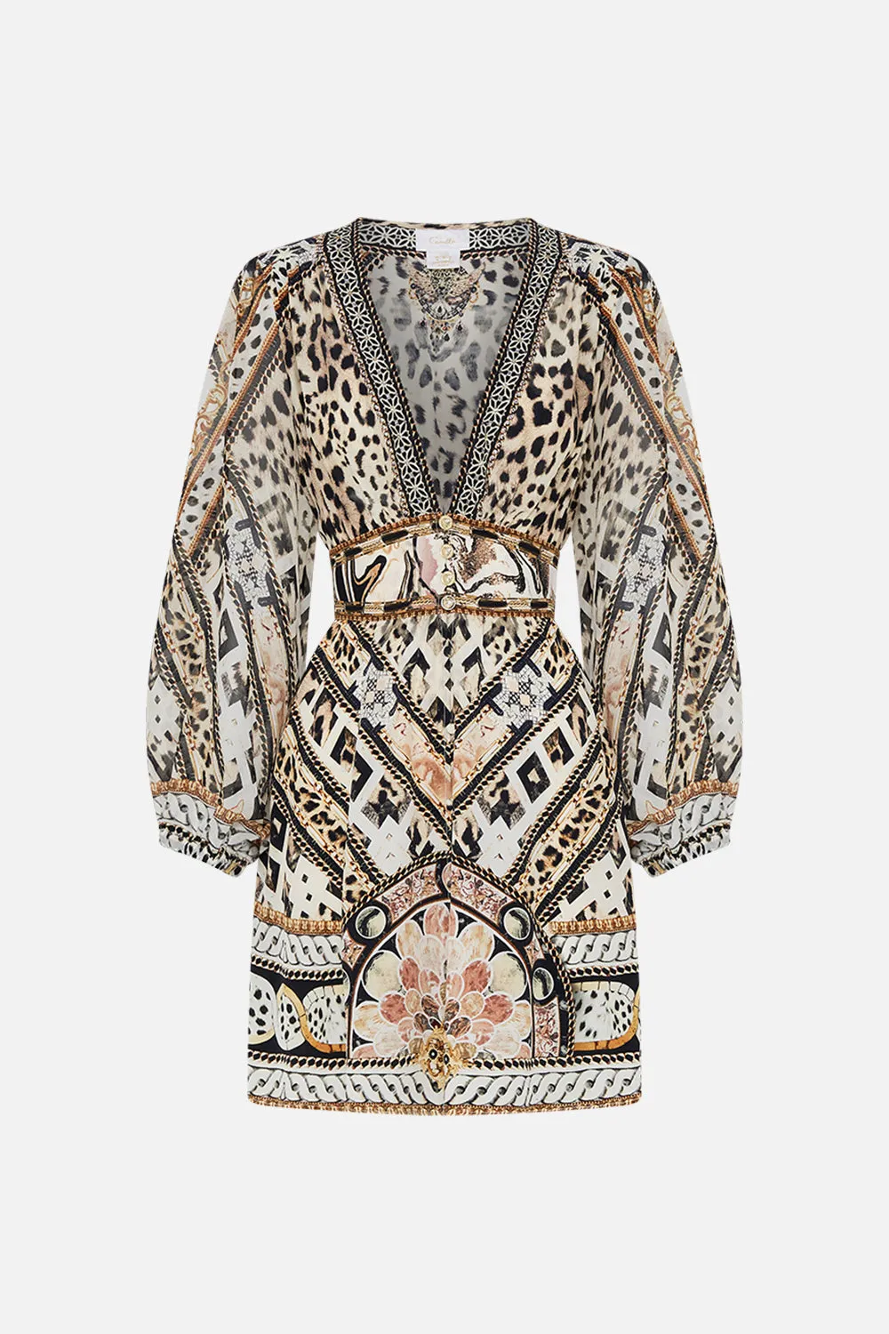 CURVED WAISTBAND SHORT DRESS MOSAIC MUSE sold by Camilla product image thumbnail 3