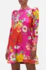 PUFF SLEEVE HIGH NECK MINI DRESS RAINBOW BODY sold by Camilla