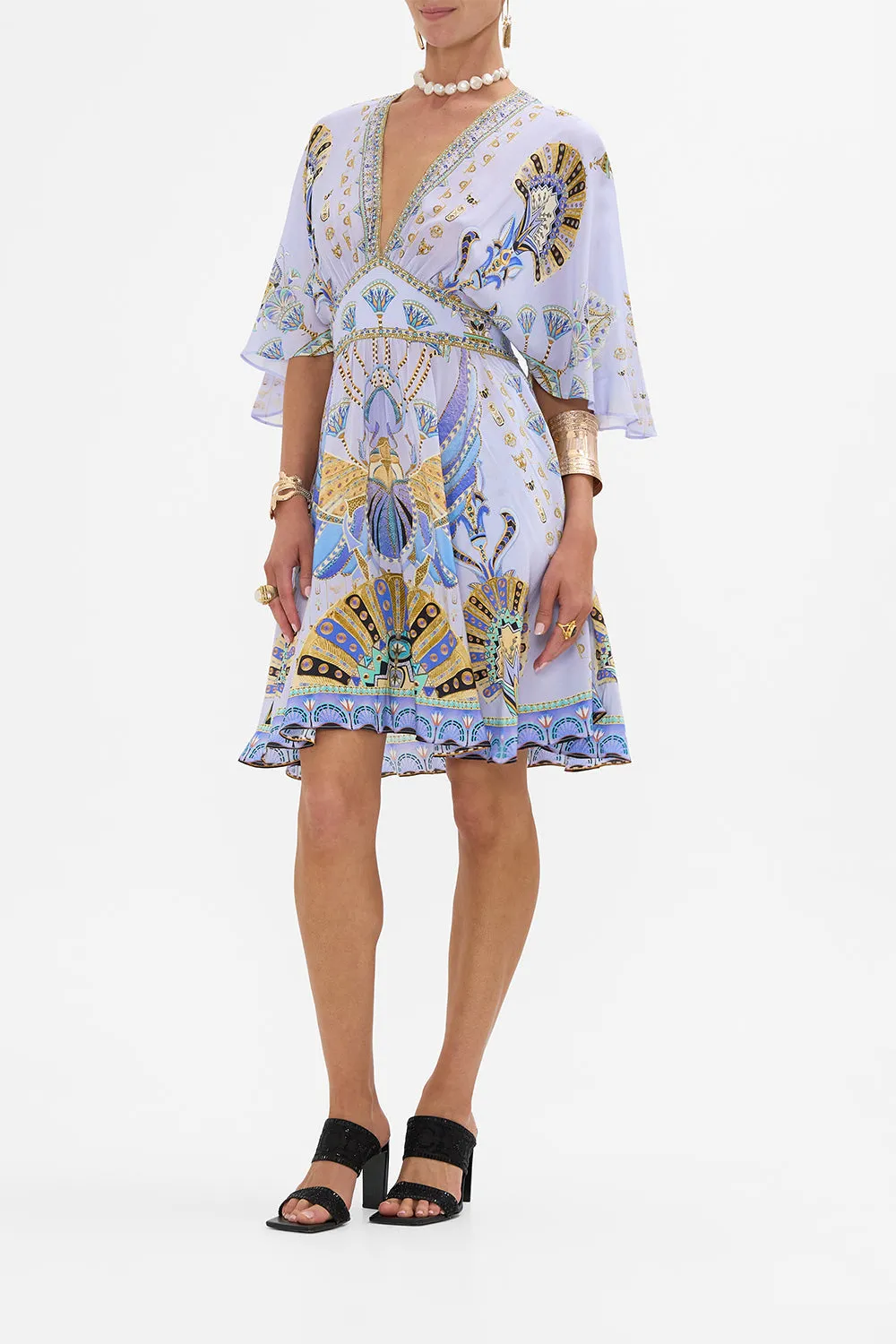 SHORT WAISTED DRESS UNDER SCARAB SKIES sold by Camilla product image thumbnail 4