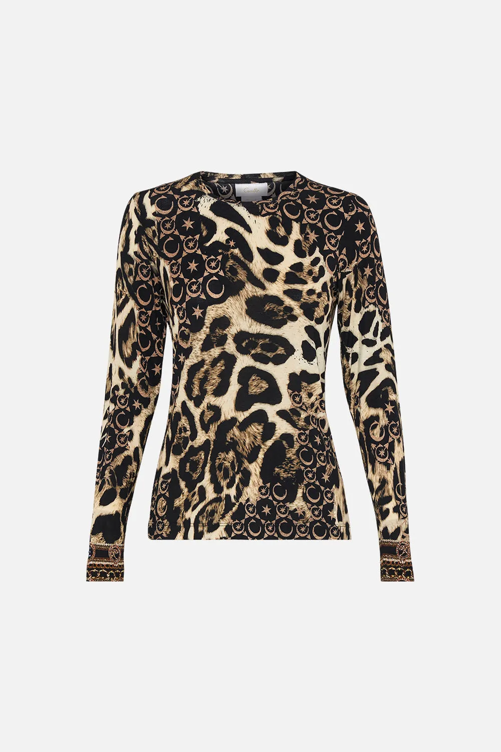 LONG SLEEVE CREW TOP WILDCAT SOIREE sold by Camilla product image thumbnail 3