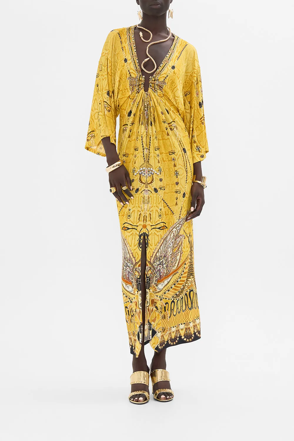 DRAPED JERSEY DRESS WITH HARDWARE VALLEY OF THE KINGS sold by Camilla