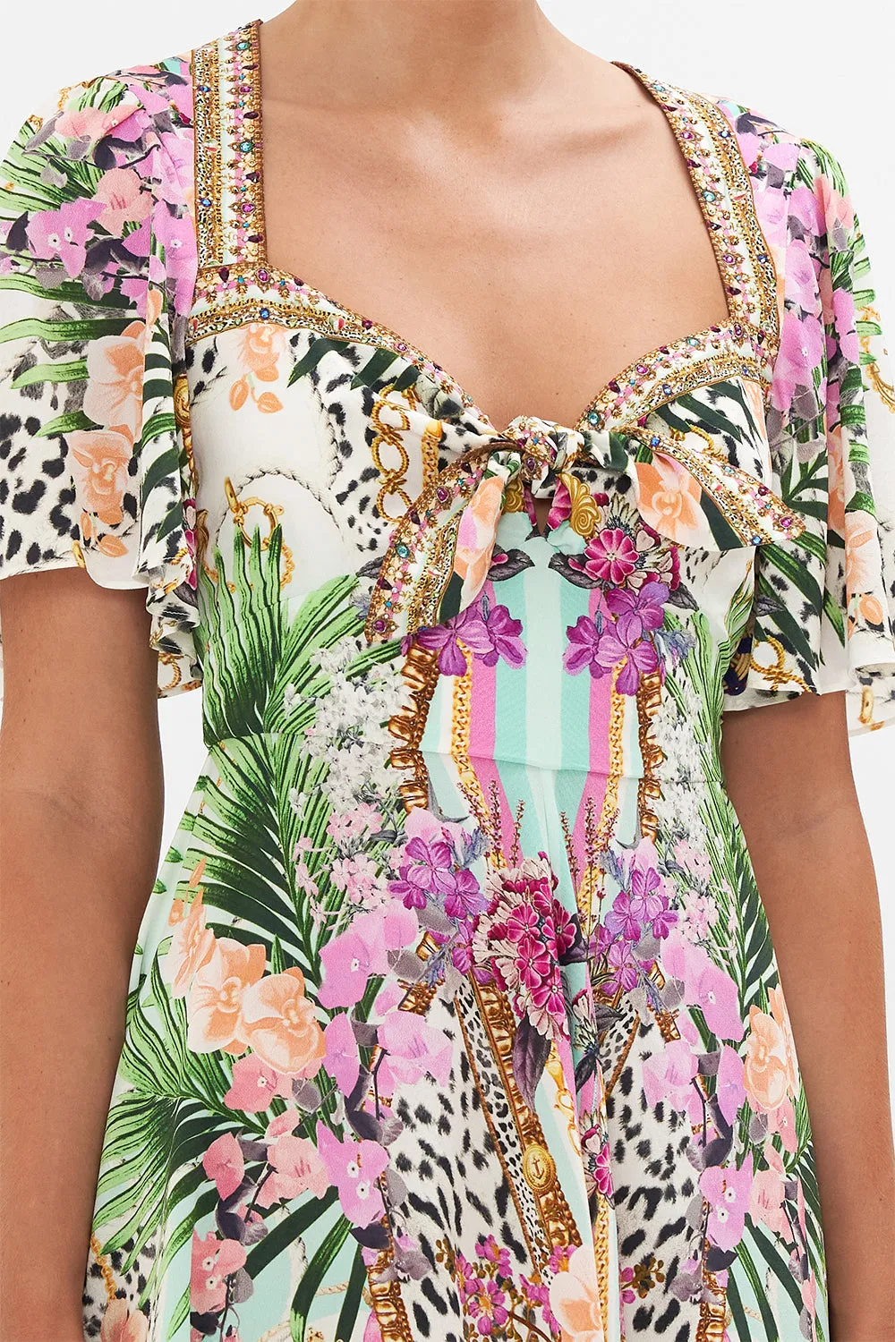 TIE FRONT MINI WITH FLUTTER SLEEVES DEAR AMORE MIO sold by Camilla product image thumbnail 4