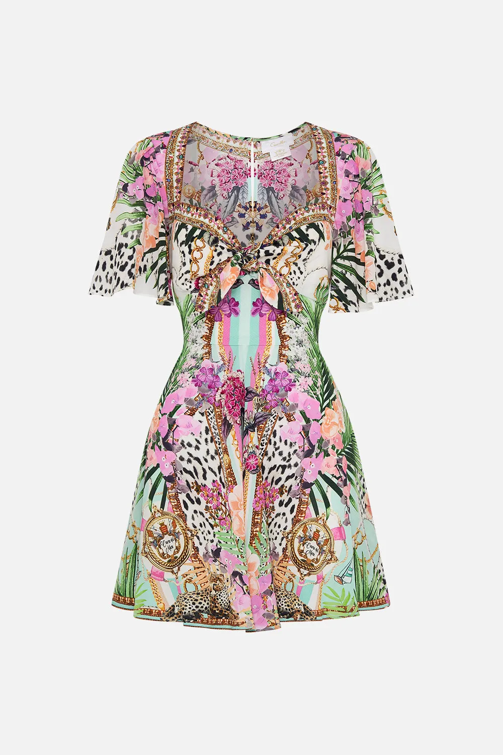 TIE FRONT MINI WITH FLUTTER SLEEVES DEAR AMORE MIO sold by Camilla product image thumbnail 3