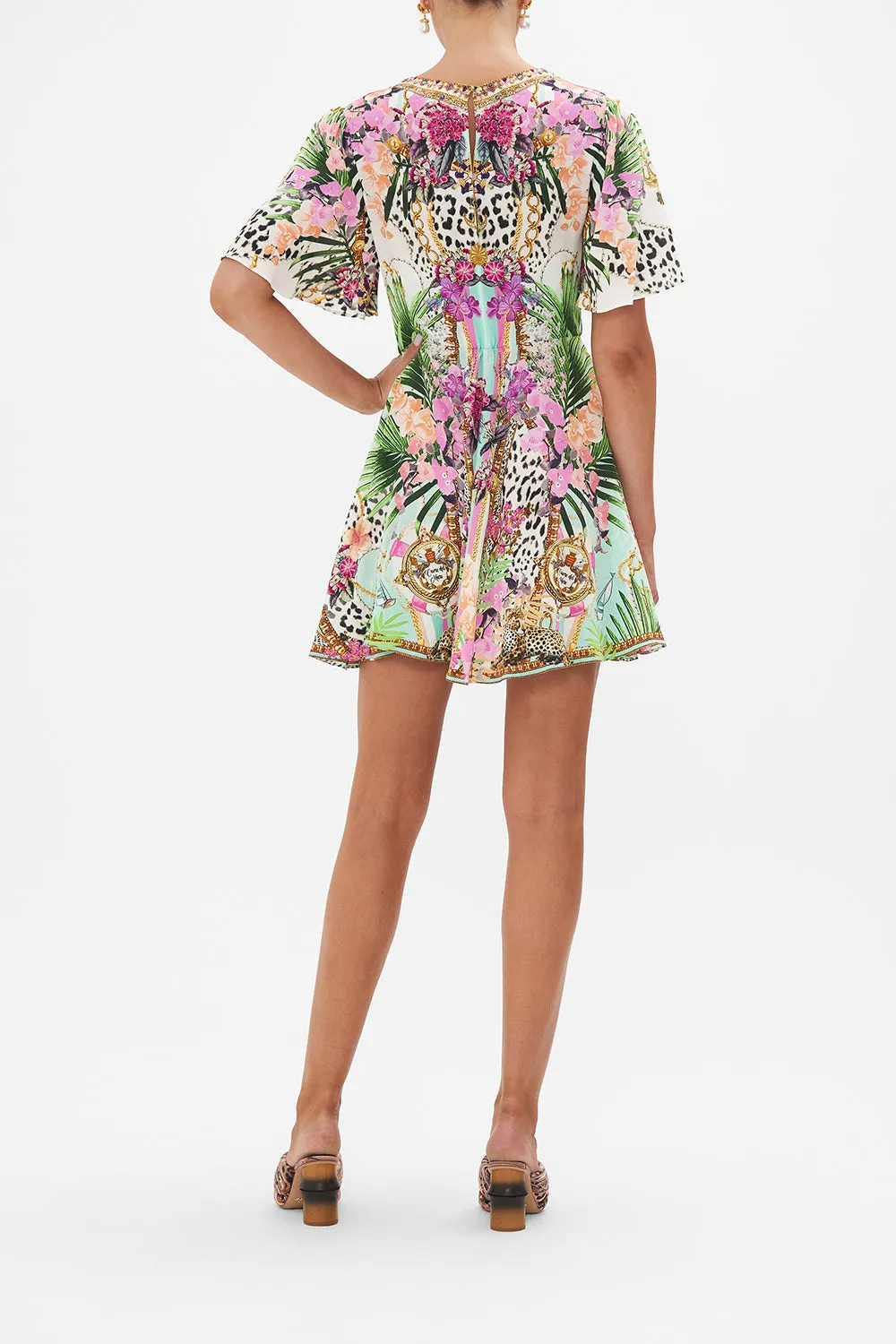 TIE FRONT MINI WITH FLUTTER SLEEVES DEAR AMORE MIO sold by Camilla product image thumbnail 2