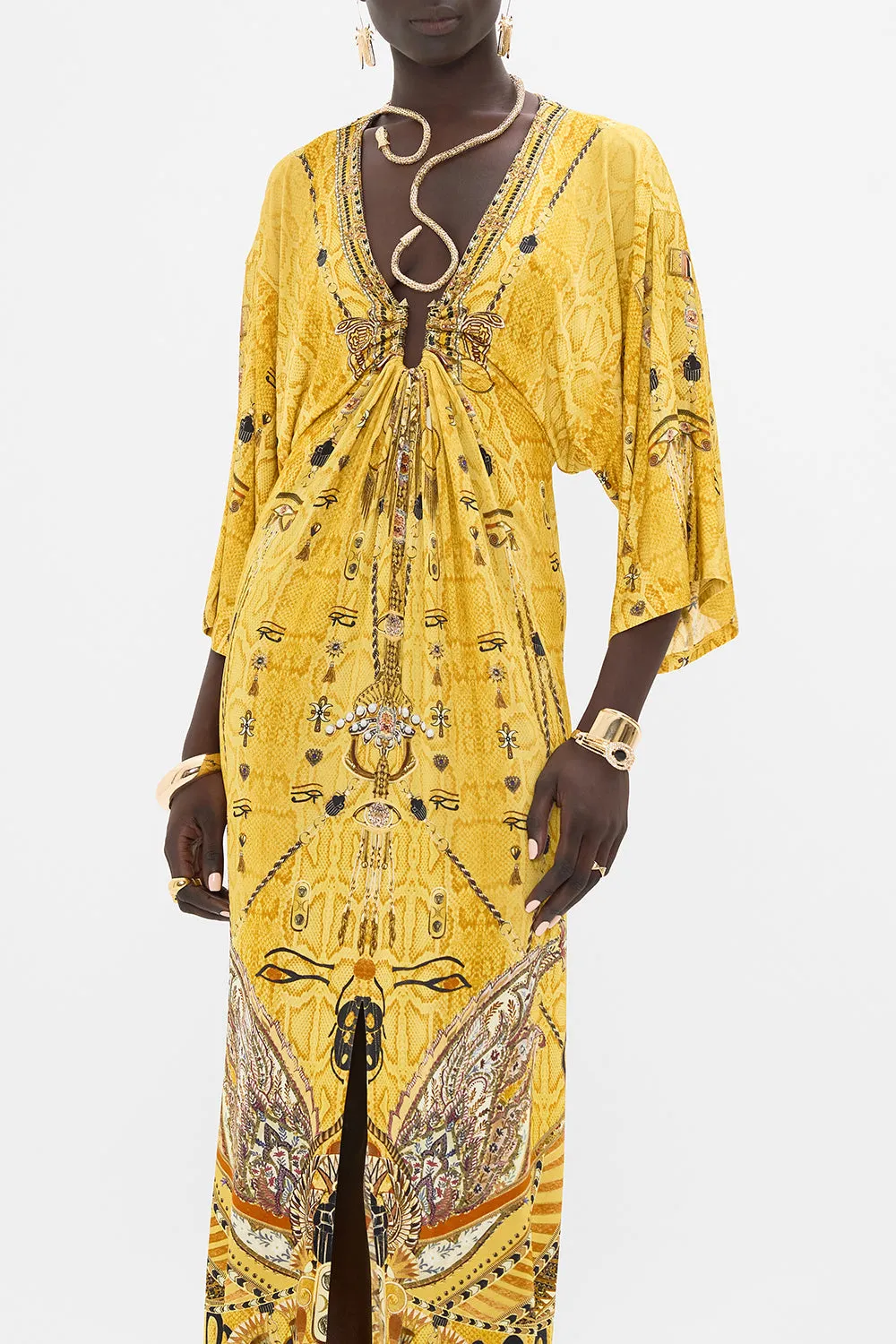 DRAPED JERSEY DRESS WITH HARDWARE VALLEY OF THE KINGS sold by Camilla product image thumbnail 5