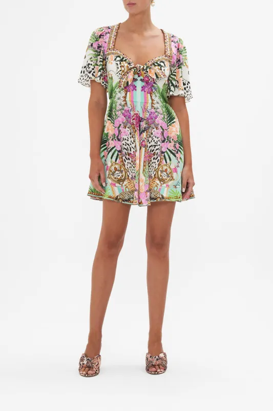 TIE FRONT MINI WITH FLUTTER SLEEVES DEAR AMORE MIO sold by Camilla