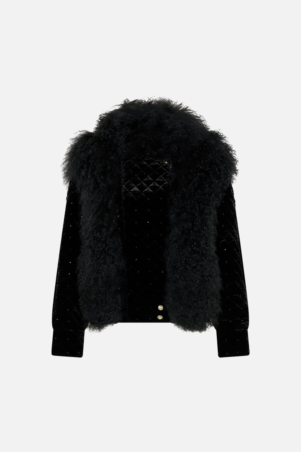 VELVET JACKET WITH FUR PANELS MAGIC IN THE MANUSCRIPTS sold by Camilla product image thumbnail 3