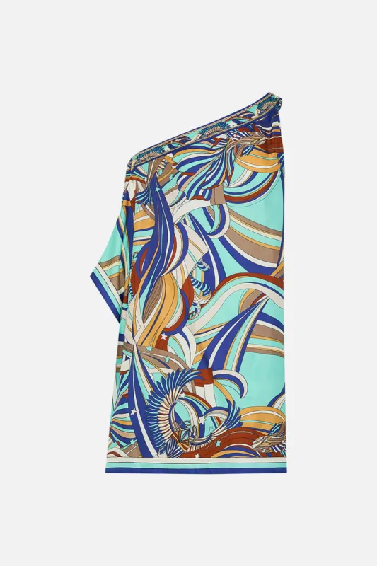 ONE SHOULDER SHORT KAFTAN OASIS ORACLE sold by Camilla