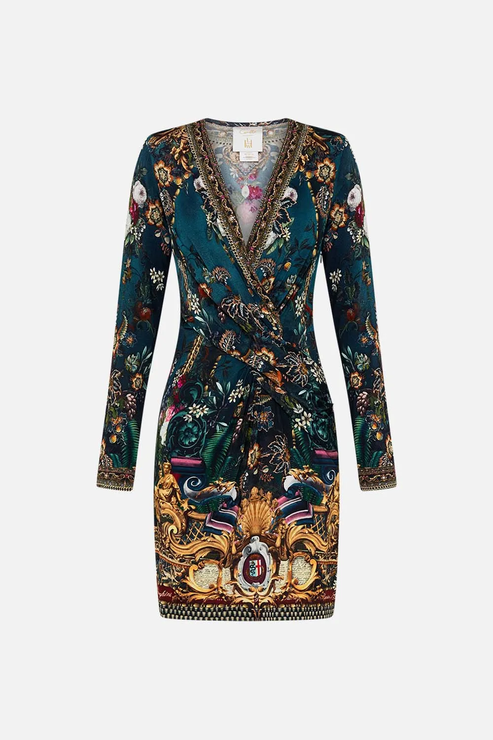 V-NECK CROSS FRONT DRESS VERDIS WORLD sold by Camilla product image thumbnail 3