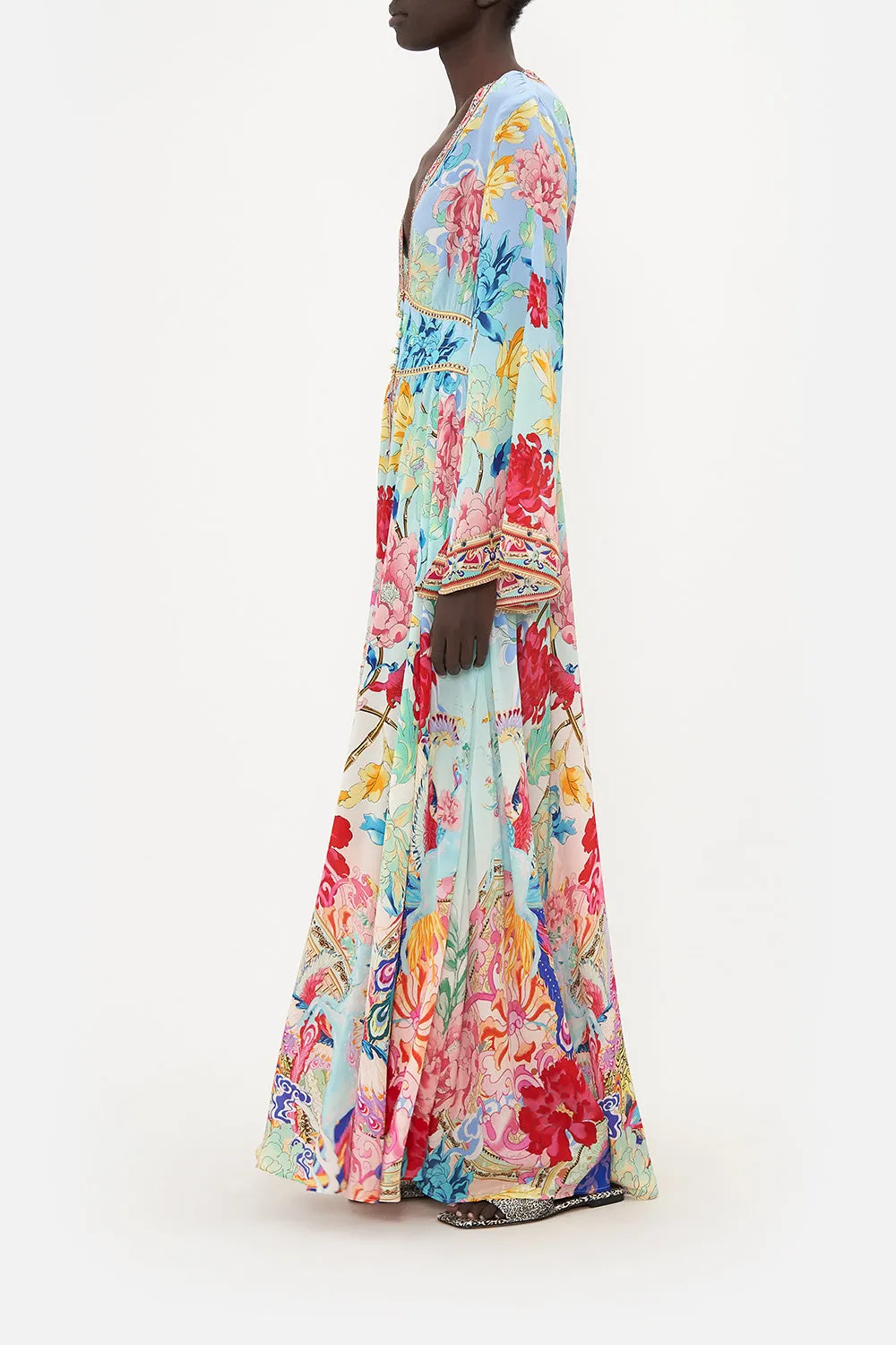 KIMONO SLEEVE DRESS WITH SHIRRING DETAIL GO STAG sold by Camilla product image thumbnail 4