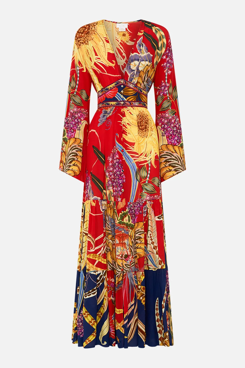 BUTTON THROUGH DRESS WITH TIERED SKIRT THROUGH VINCENTS EYES sold by Camilla product image thumbnail 3