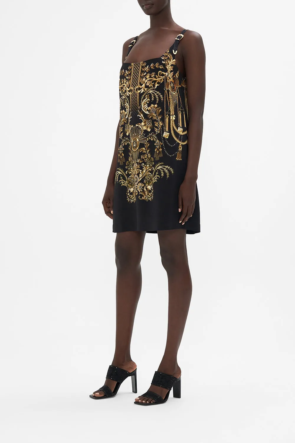 SQUARE NECK SHIFT DRESS THE NIGHT IS NOIR sold by Camilla product image thumbnail 4