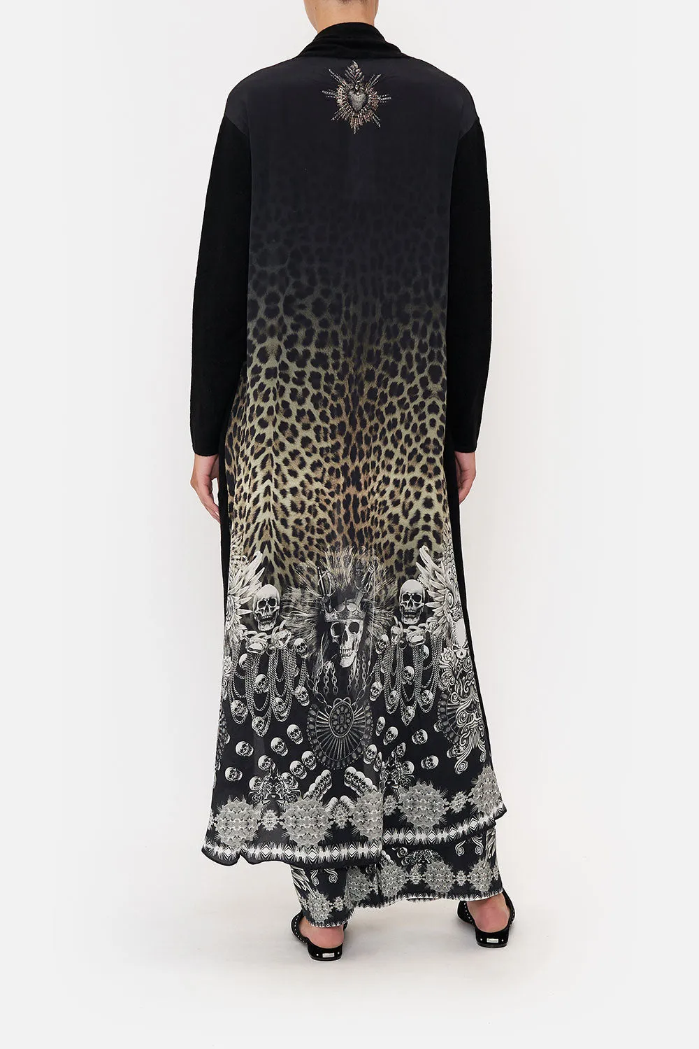 KNITTED CASUAL JACKET WITH SILK BACK ORDER OF DISORDER sold by Camilla product image thumbnail 2