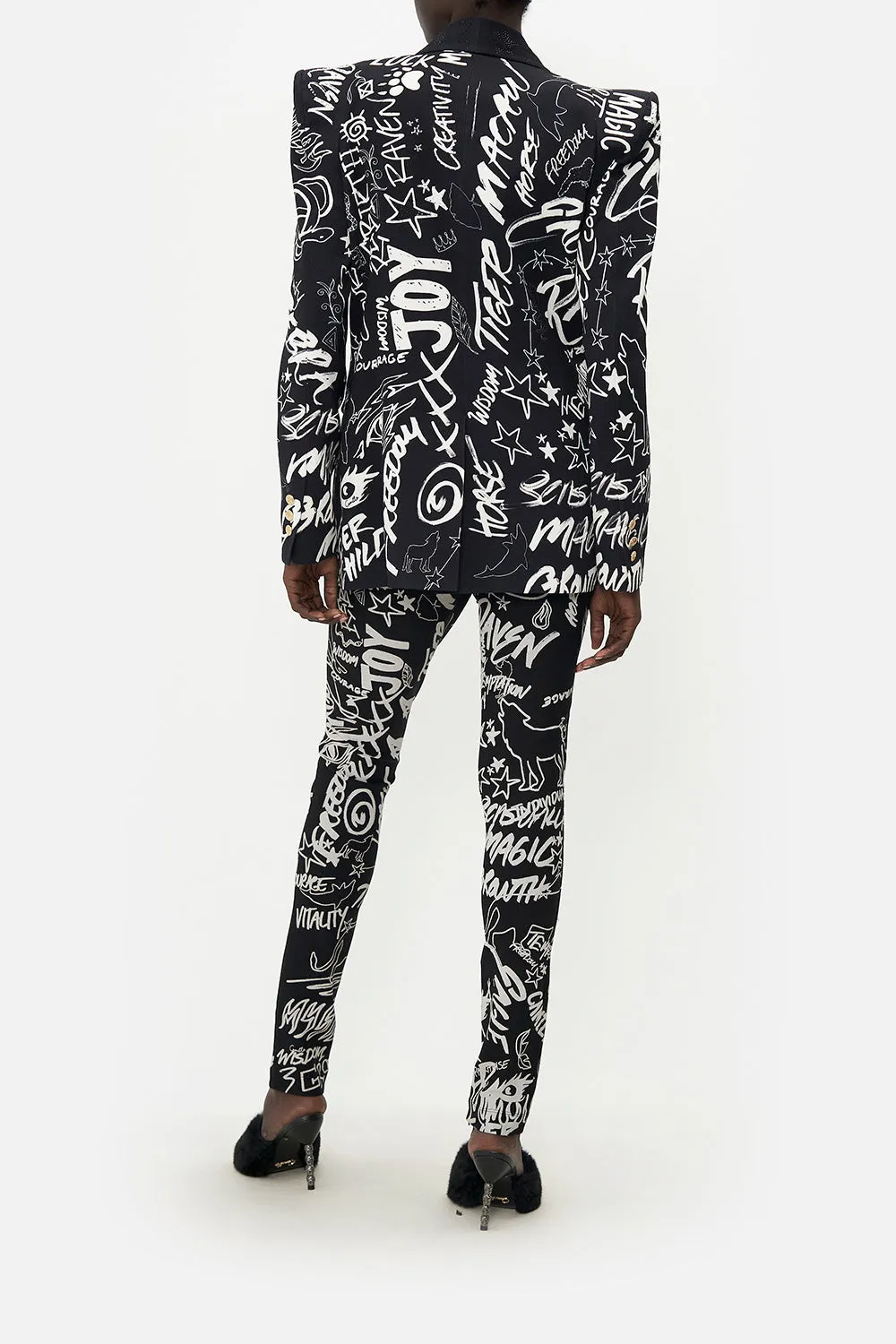 PEAKED SHOULDER BLAZER SPIRIT SCRIBBLE sold by Camilla product image thumbnail 2