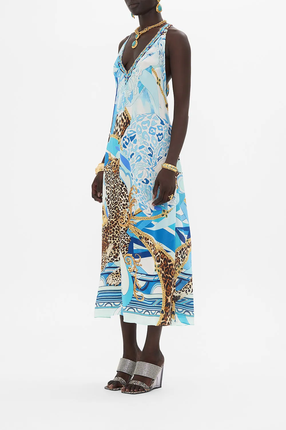 RACER BACK DRESS WITH HARDWARE SKY CHEETAH sold by Camilla product image thumbnail 4