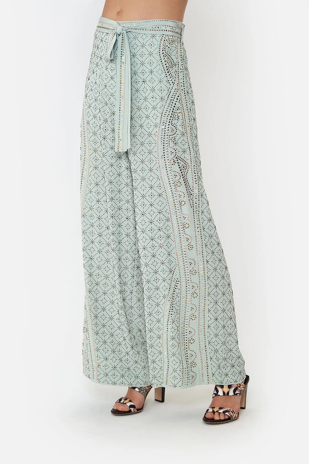 PAPERBAG WAIST WIDE LEG PANT LUXE ESPIRITU sold by Camilla product image thumbnail 5