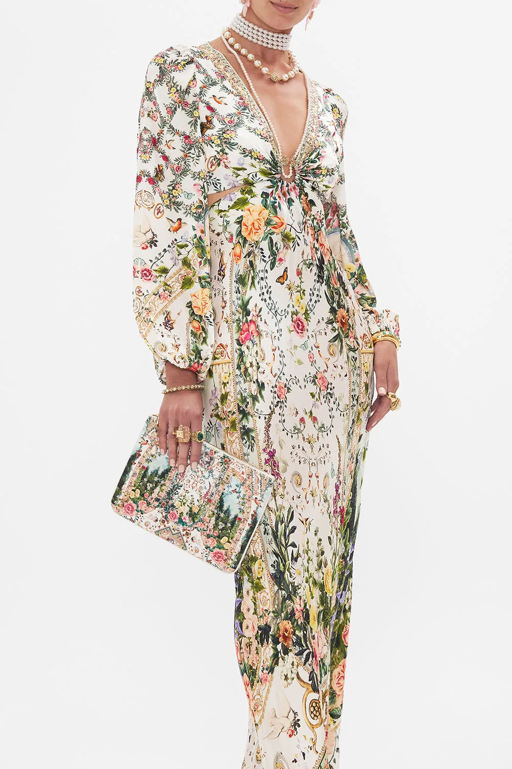 SMALL CANVAS CLUTCH RENAISSANCE ROMANCE sold by Camilla product image thumbnail 4